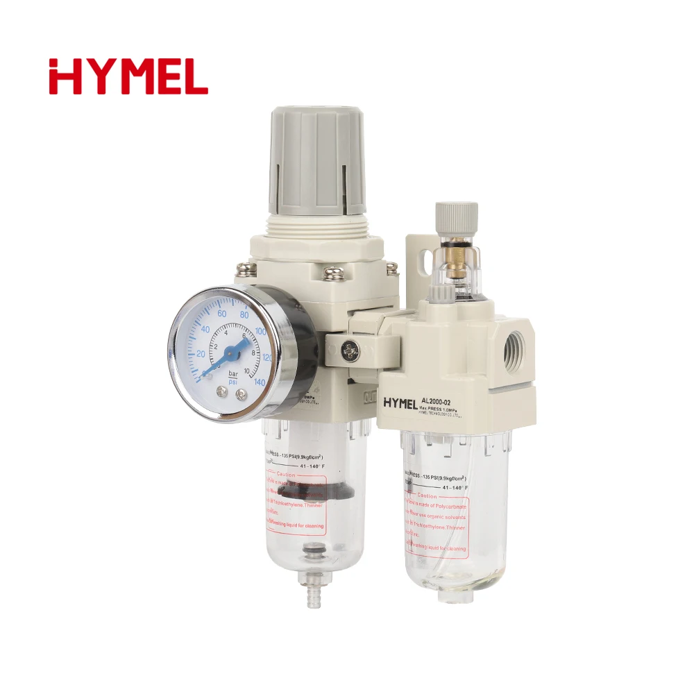 1/4 Pneumatic Compressed Air Compressor FRL FR.L Filter Regulator Drain Air Source Component Pneumatic Tool Tools AC2010-02 - view 3