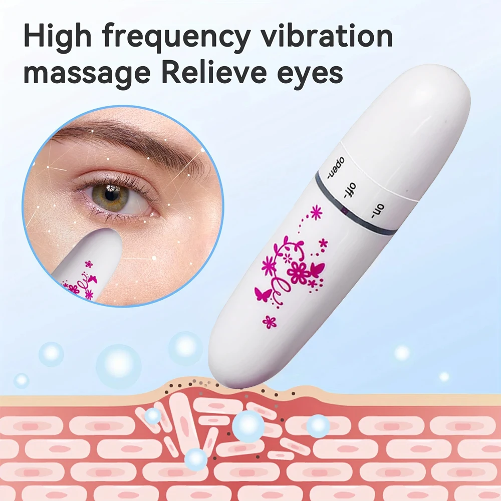 Dispositivo elettrico per la bellezza degli occhi Bastone energetico Vibrazione Barra per massaggio viso Pelle degli occhi squisita Ridurre le linee sottili Cura della pelle Uso domestico Rilassarsi