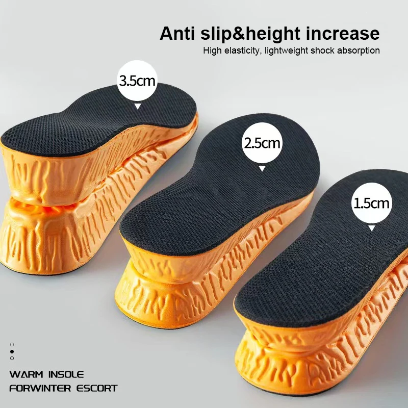 1PCS Inner Raised Insole Heel Lift Insole Soft Light Shoes Add Insoles To The Feet Invisible Raised Insole