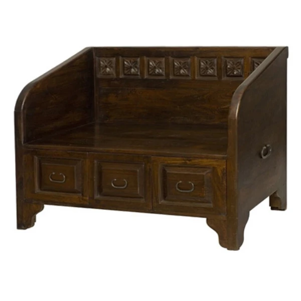 

2025 Best-selling antique solid wood mango wood sofa armrest backrest home living room dining room villa decorative furniture
