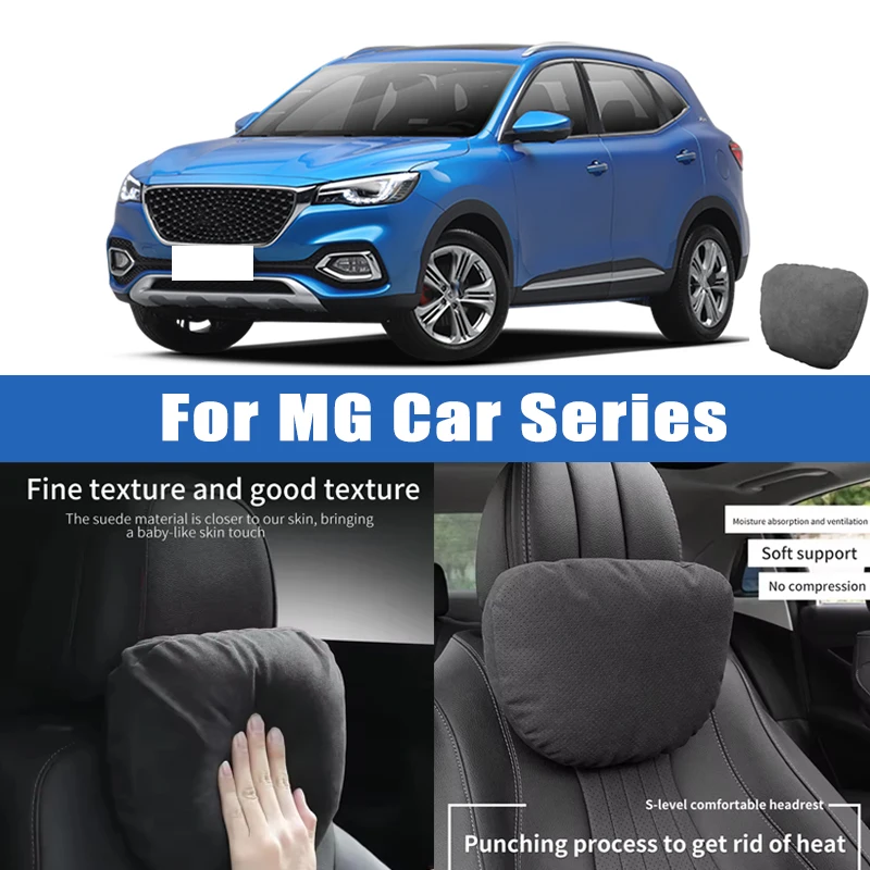 Top Quality Car Headrest Neck Support Seat Soft Neck Pillow Breathable For MG 3 4 5 6 7 ZS HS ONE ES5 Cyberster GT GS RX5 RX8