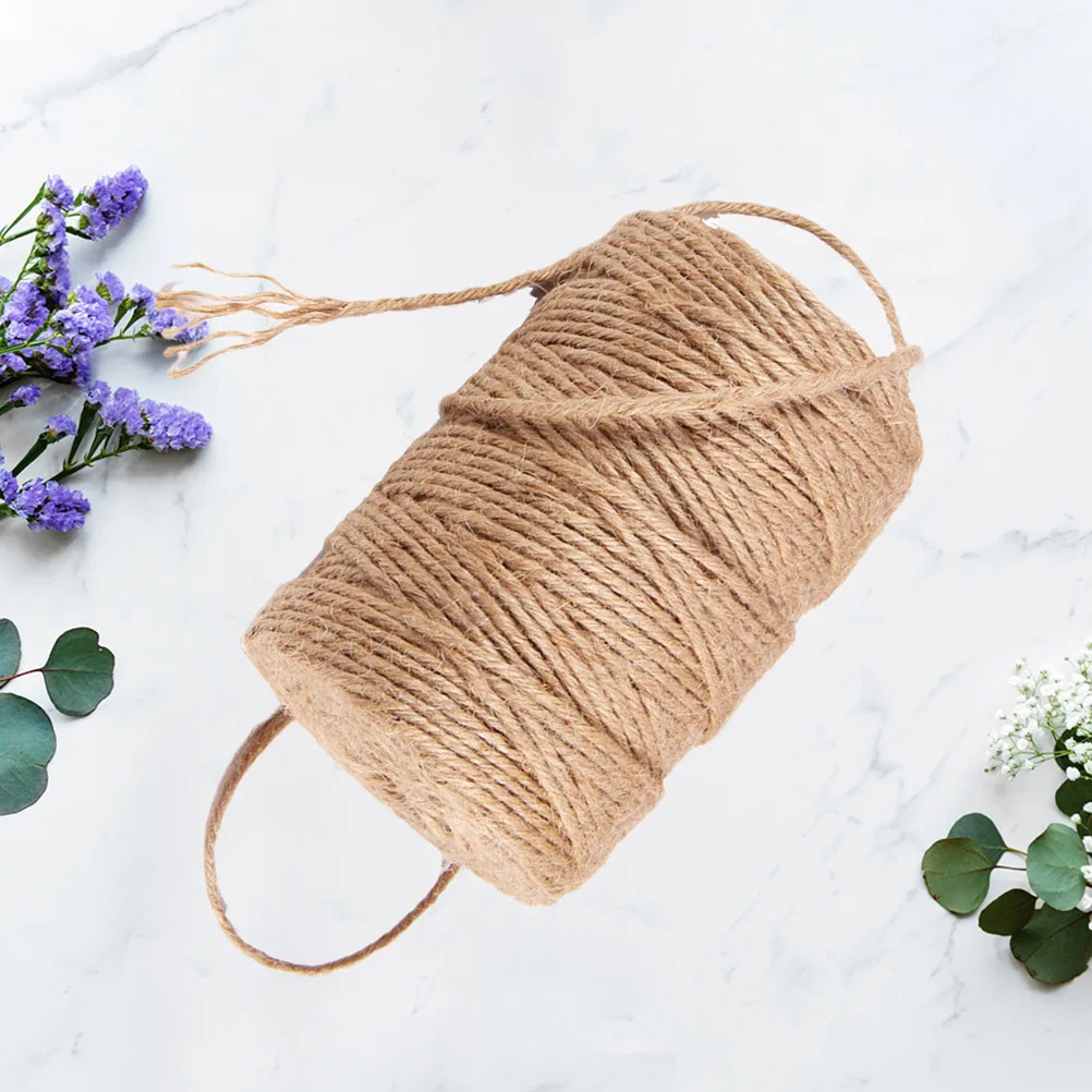 

100M DIY Decorative Crafts Parts Lighting Packaging Rope Thick Rope Decoration Durable Rope Natural Jute Rope