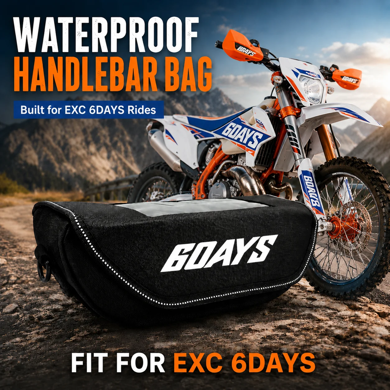 For EXC EXC-F XC-W TPI Six Days 2020 2021 2022- Motorcycle Accessories Waterproof Bag Storage Handlebar bag Travel Tool bag