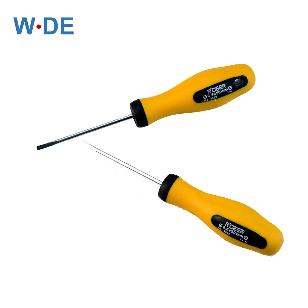 Screwdriver Slot Type 2.5*50 WDS-2.5 For Din Rail Terminal Block Tool Handle Security Insulated Mini Universal Screw Driver 1pc