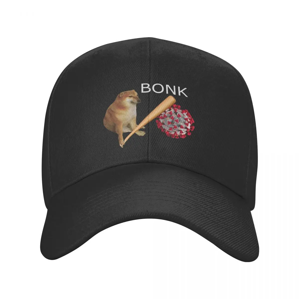 

Cheems Virums Bonk Baseball Cap Sun Protection Women Men's Adjustable Shiba Inu Dog Meme Dad Hat Autumn Snapback Caps