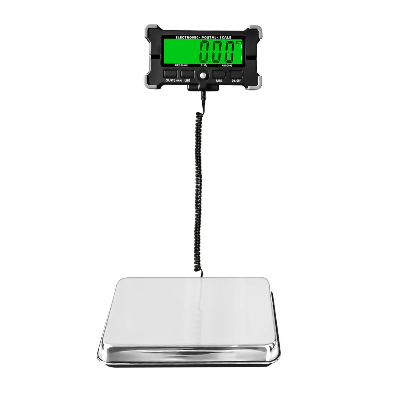 Portable Split Weighing Equipment, 200kg Digital Platform Scale with 0.05kg Precision for Express Parcels, Postal Goods and Pets