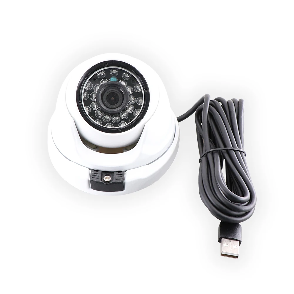 1MP HD 720P IR Led Day Night Vision Dome Vandal-Proof USB Camera UVC Plug Play Webcam for Android Linux Windows Mac