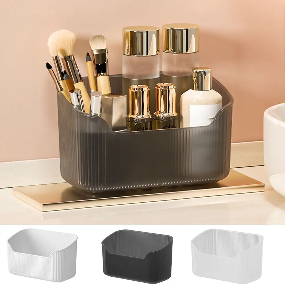 Desktop Cosmetics Storage Box Toiletries Cotton Swab Container Bathroom Accessories Brushes Makeup Organizer Case Lipsticks Box