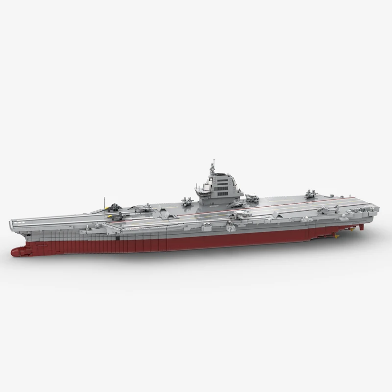 

10002PCS WW2 Military MOC 1:200 scale China Navy Type003 Air Carrier Model creative ideas high-tech ChildToy birthdayGift blocks