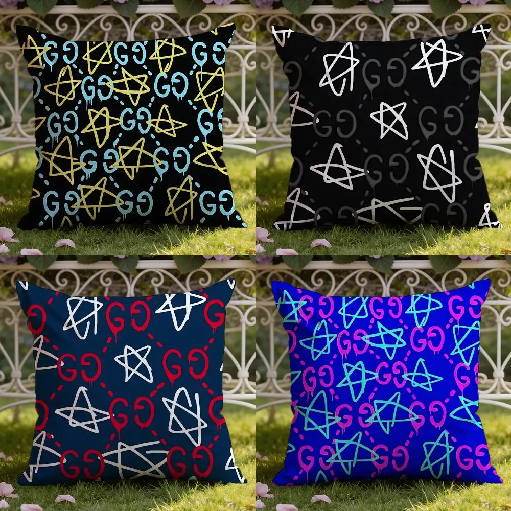 Star Pattern Cushion Cover Home & Car Dual-Scene Pillow Cover: Reversible for Premium Comfort