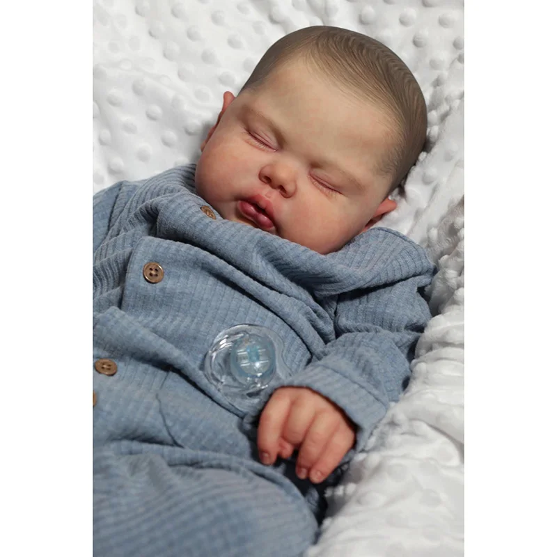 24inch Already Painted Kit Pickle Very Lifelike 3D Painted Veins Reborn Doll Parts with Body Handmade Bebe Reborn Kit muñeca