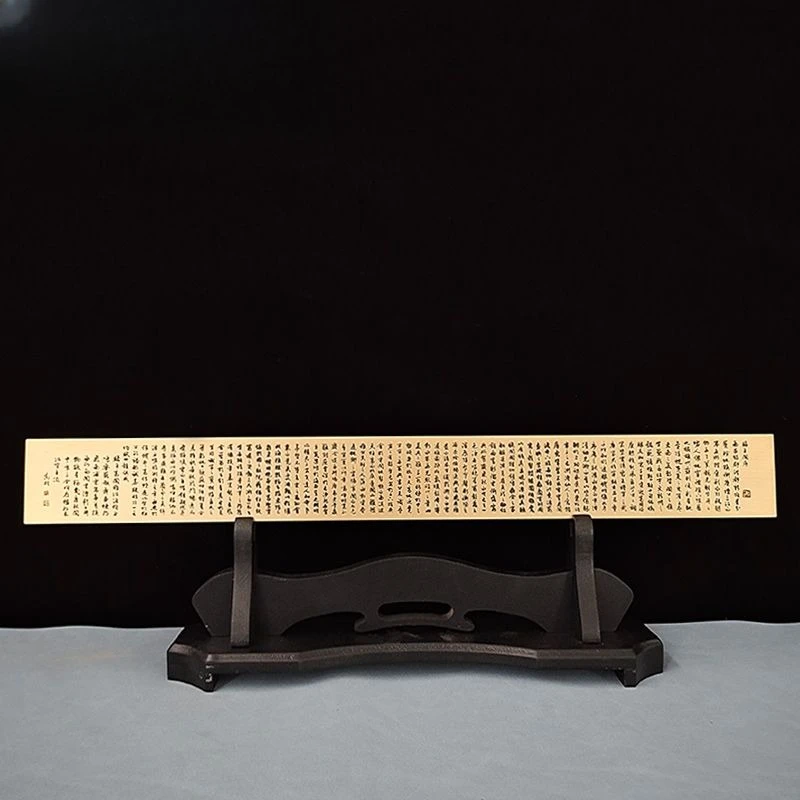 

Copper ruler ornament Solid brass paperweight oversized copper ruler