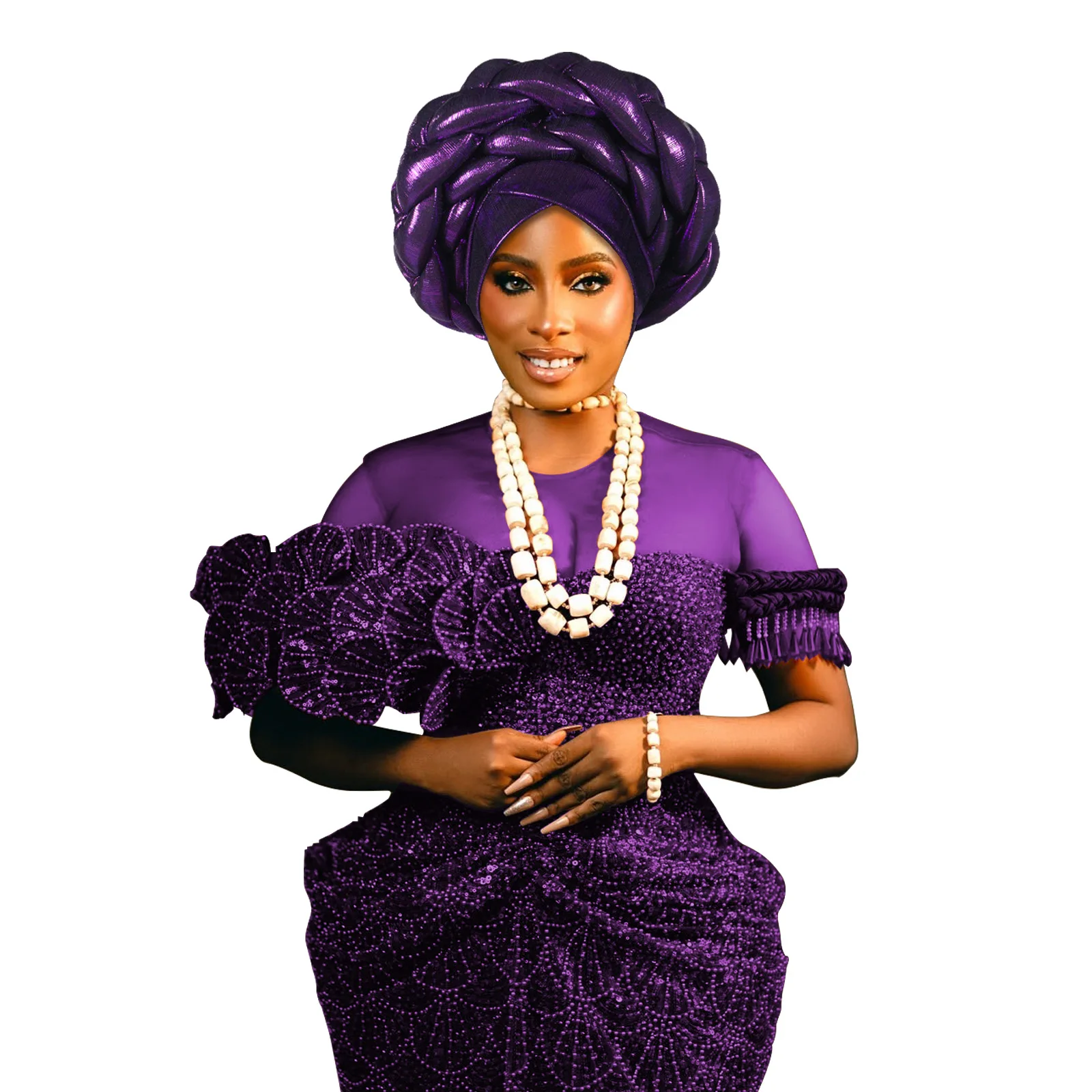 

Twisted Braid Turban Cap for Women African Head Tie Lady Head Wraps Nigeria Autogele Headtie Muslim Wedding Hat Party Headwear