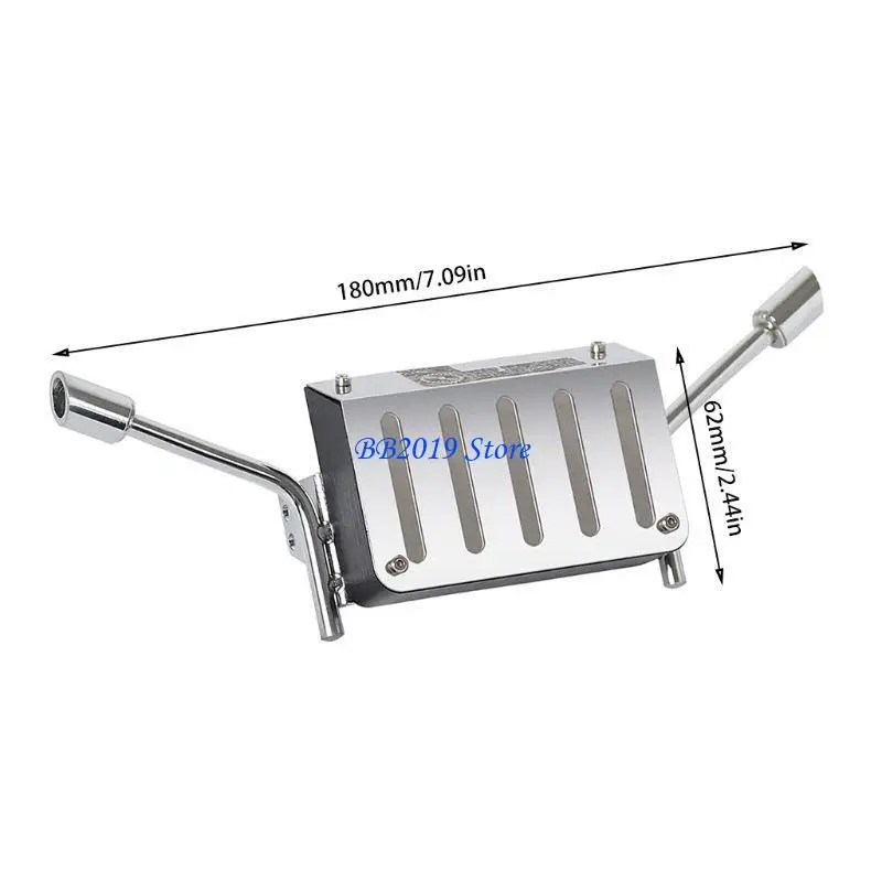 1/10 RC 크롤러 트럭 K5 용 탱크 배기관 용 Q0KB 금속 연료 꼬리 TR