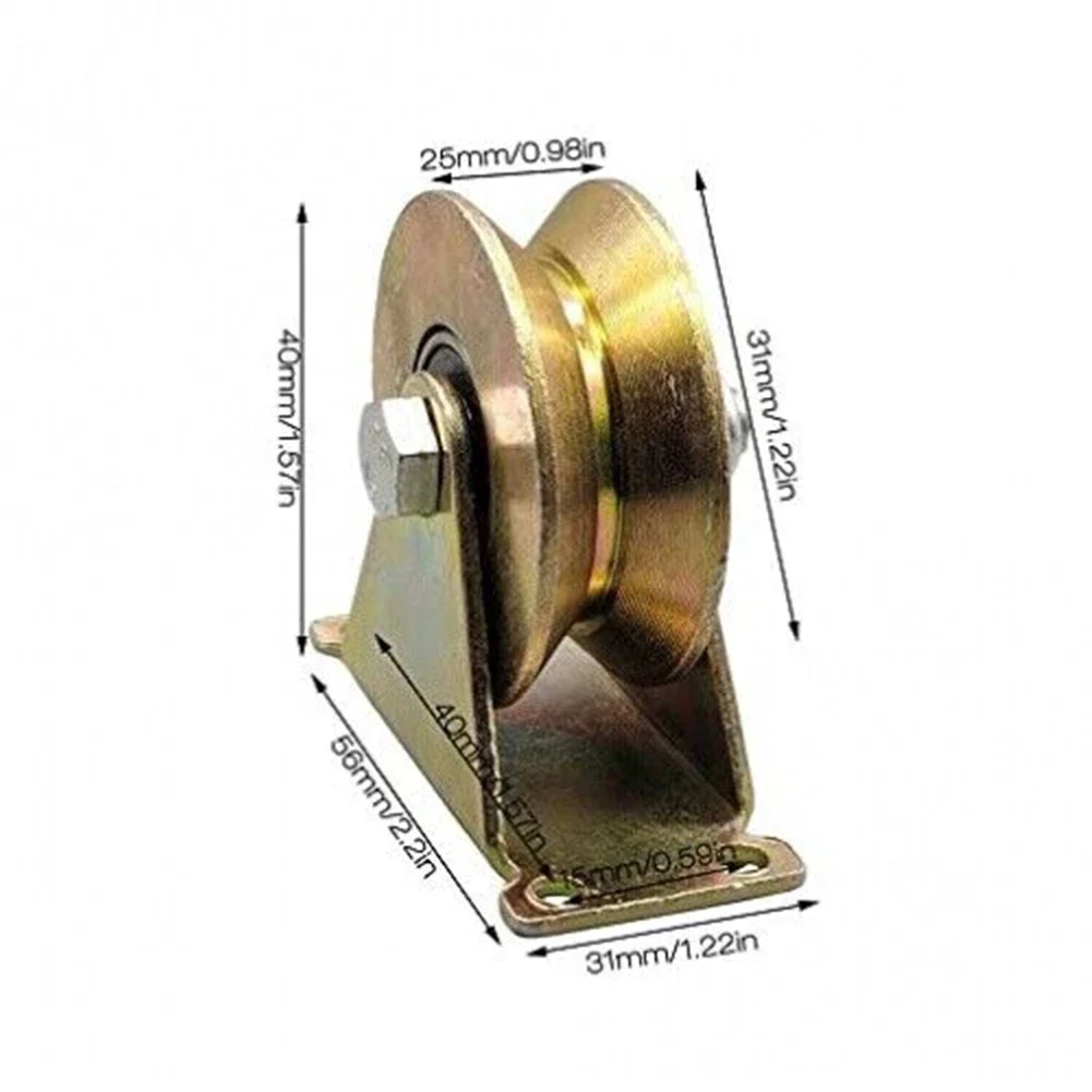 

Sliding Wheel Caster For Home/office/Hotel Gate Caster 1.2 Inch 440 Pounds 4pcs Golden For Sliding Gate Heavy Duty