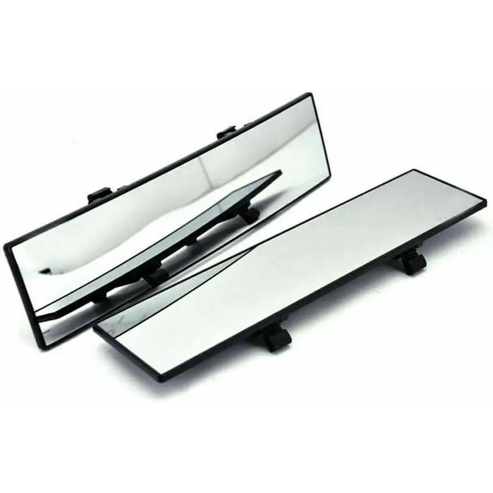 Universal 12 Inches Car Interior Convex Rear View Mirror Blue Sun Visor Goggle Safety Anti Glare Wide Angle Mirror
