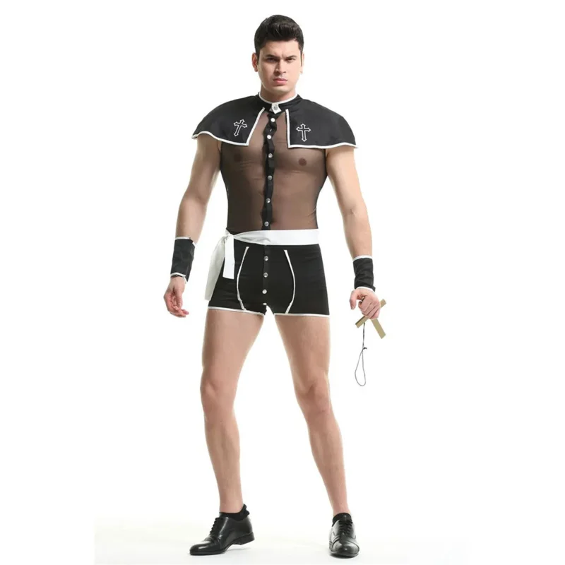 Ensemble de lingerie Sissy pour hommes, costume sexy, discothèque, cosplay, gay, bar, danse, anterie, ply Play Wlwear, Halloween, carnaval, tenue de fête R