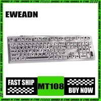 EWEADN MT108 Mechanical Keyboard 3 Mode Wireless Large Character Personalized PBT Ball Cap Design Hot swappable Dual ISSP Mute