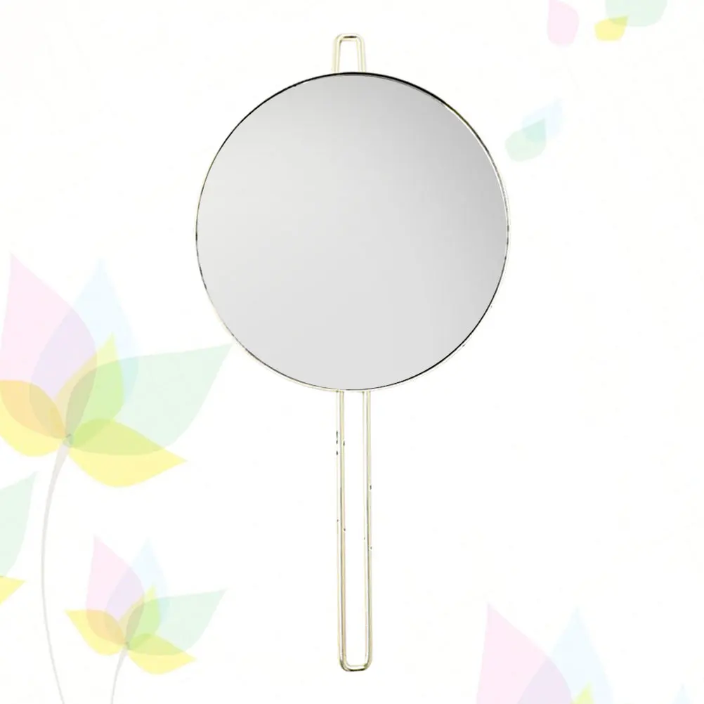 

Wall Hanging Round Handheld Makeup Mirror Durable Hd Surface Ergonomic Handle for Bathroom Home Travel Salon Use