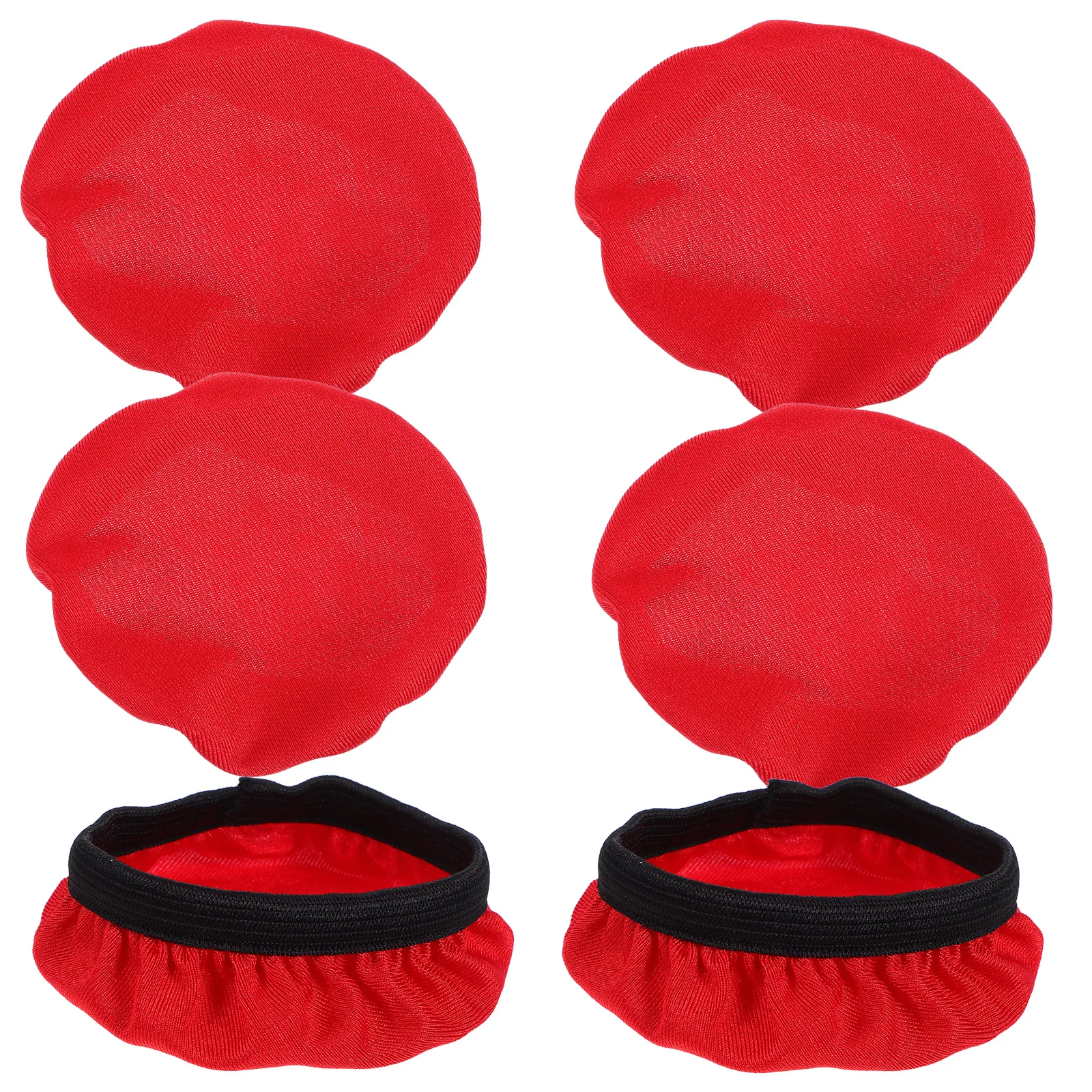 

6 Pcs Headphone Dust Cover Headband Pad Covers Protector Ear Red Game Headphones Earphone