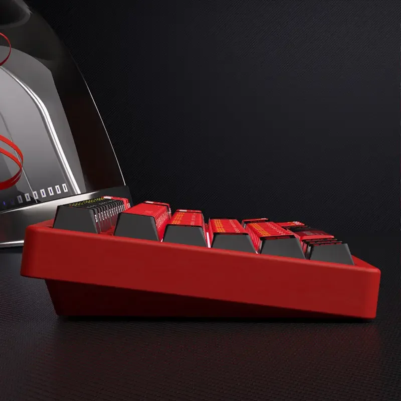 Cartoon Anime Neon Genesis Evangelion EVA Asuka Double Panel Transparent Keyboard Cap Small Full Set PBT Heat Sublimation Keycap