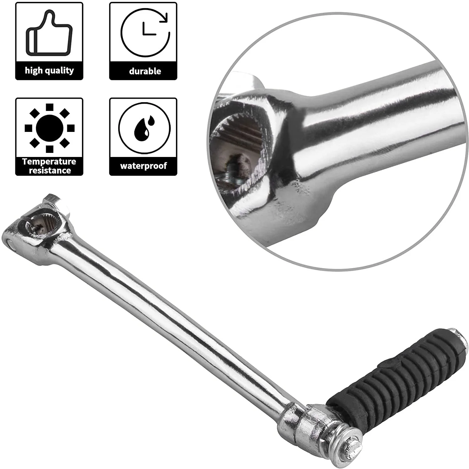 Metal Kick Start Shafts Starter Lever Kick Start Compatible for 90Cc 110Cc 125Cc 140Cc 4-Stroke Pit Dirt