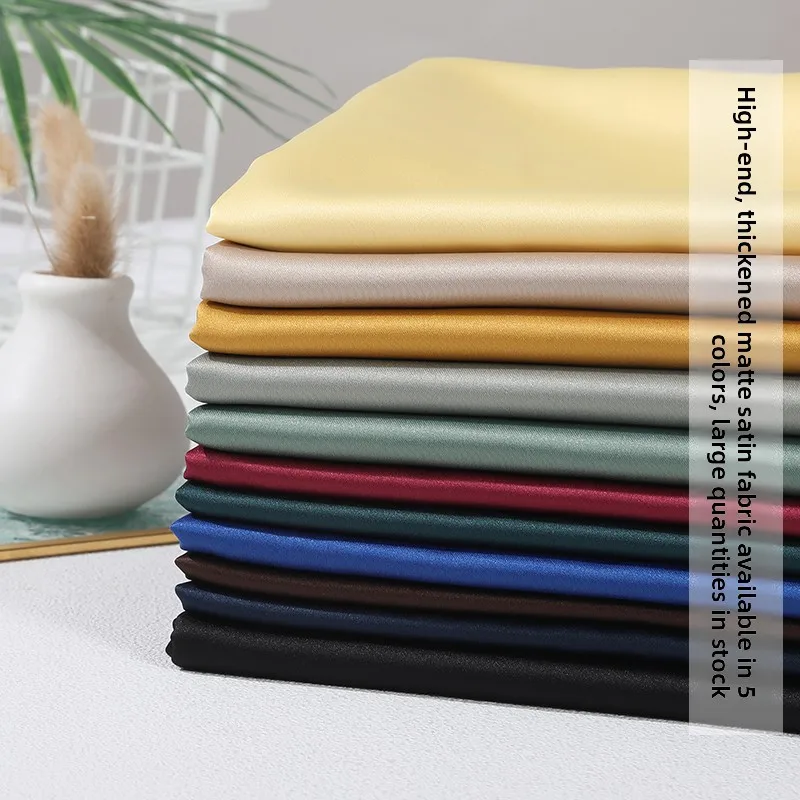 

Премиальная плотная матовая атласная ткань для ханьфу, свадебных платьев, костюмов, фотозадников, пошива одежды, материалов для рукоделия