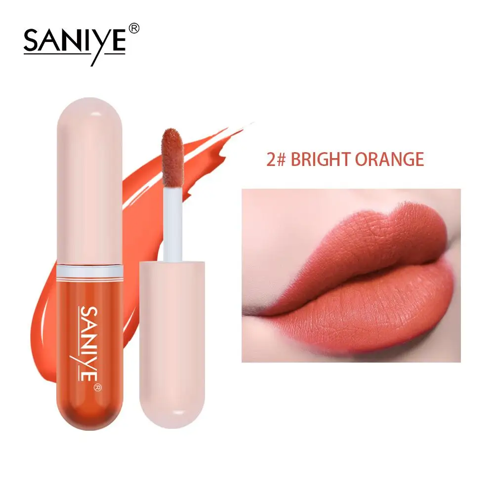 Long-lasting Velvety Finish Liquid Lip Tint Non-sticky Matte Lipstick Long-lasting Vegan-friendly Beauty Must-have Lip Gloss