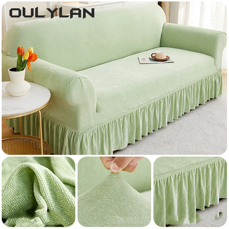 Oulylan Thickened Sofa Covers Anti Slip Dustproof Armrest Sofa Cover For Living Room Furniture Protector Cover Home Decor