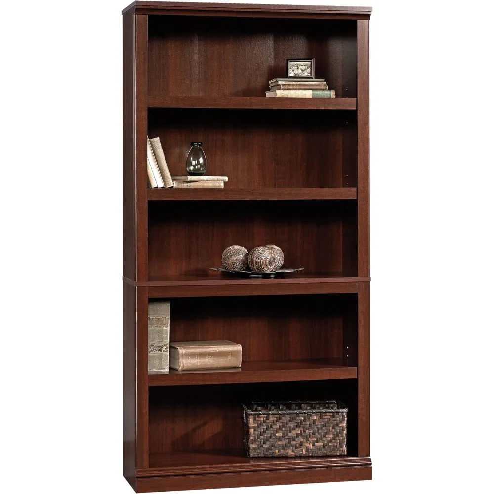 Miscellaneous Storage 5-Shelf Bookcase/ Book shelf, Select Cherry finish