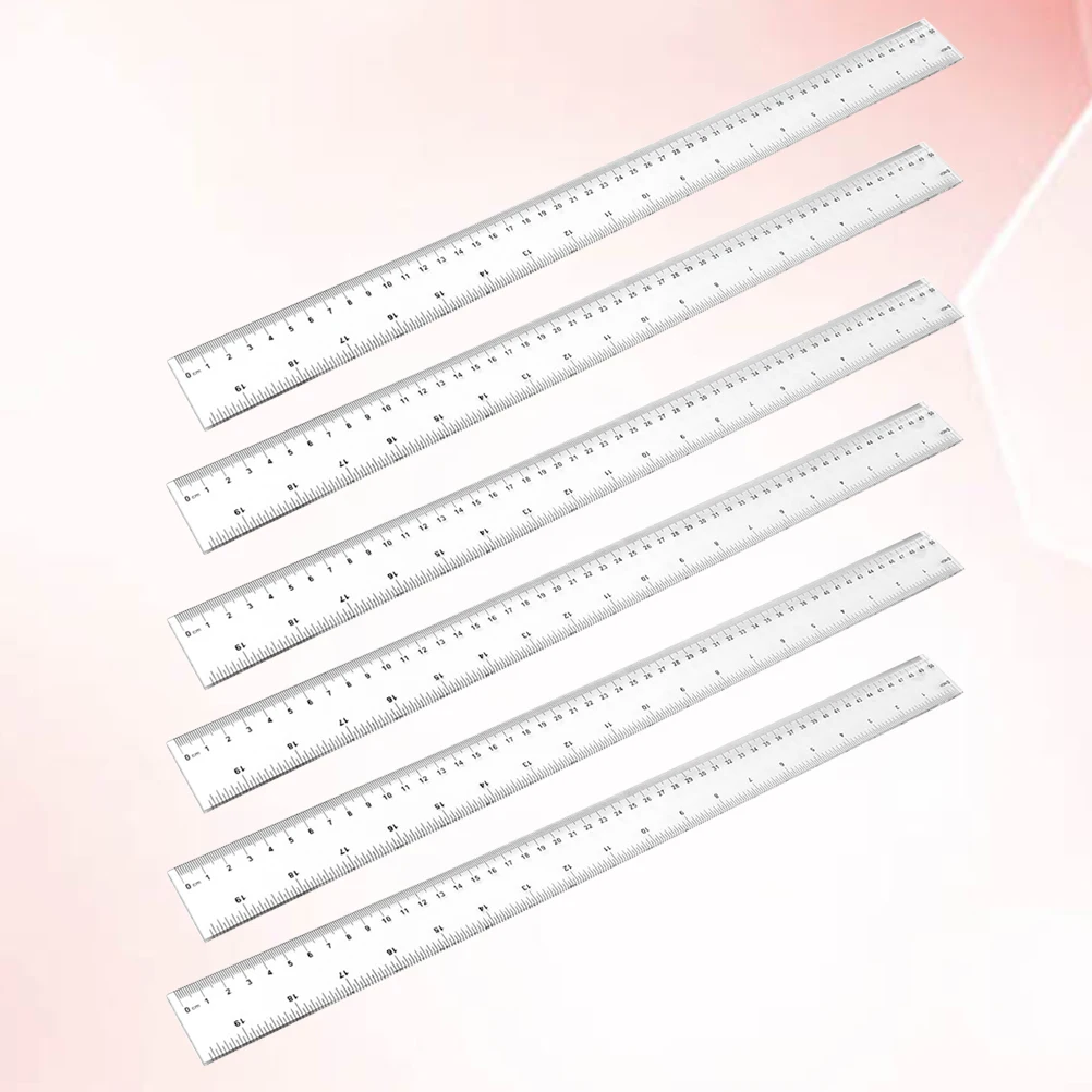 6 Pcs Ruler Drawing Straight Adhesive Tape Accurate for Student Precision Scale