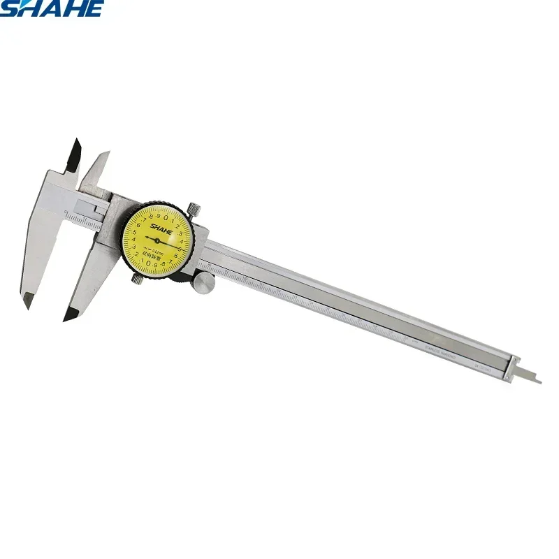 Shahe Vernier Dial Caliper 0-200 mm 0.02 mm Shock-proof Stainless Steel Vernier Calipers Micrometer