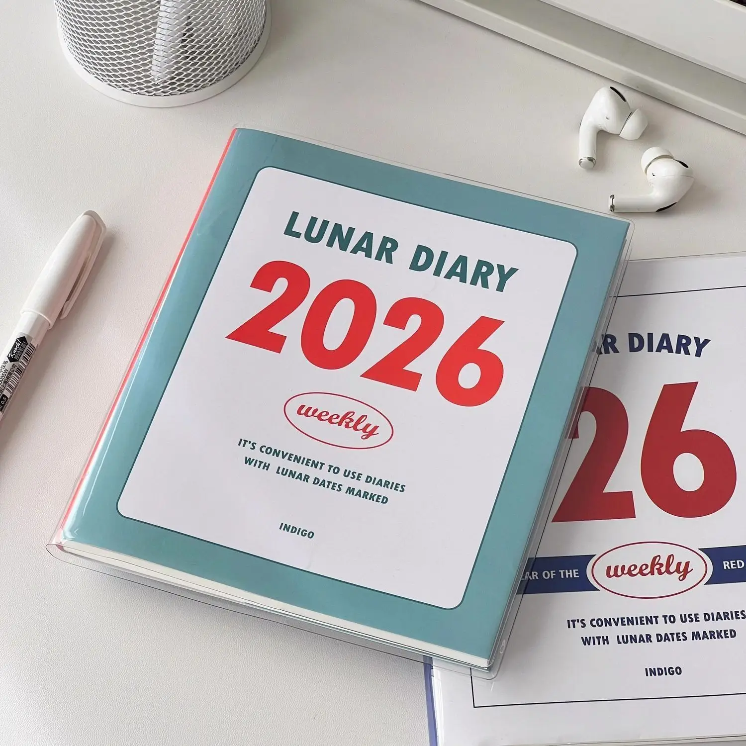 2026 الكورية دفتر الجدول الزمني كتاب الطالب الخطط الشهرية والأسبوعية مجلة دفتر مذكرات مخطط القرطاسية لوازم الطلاب