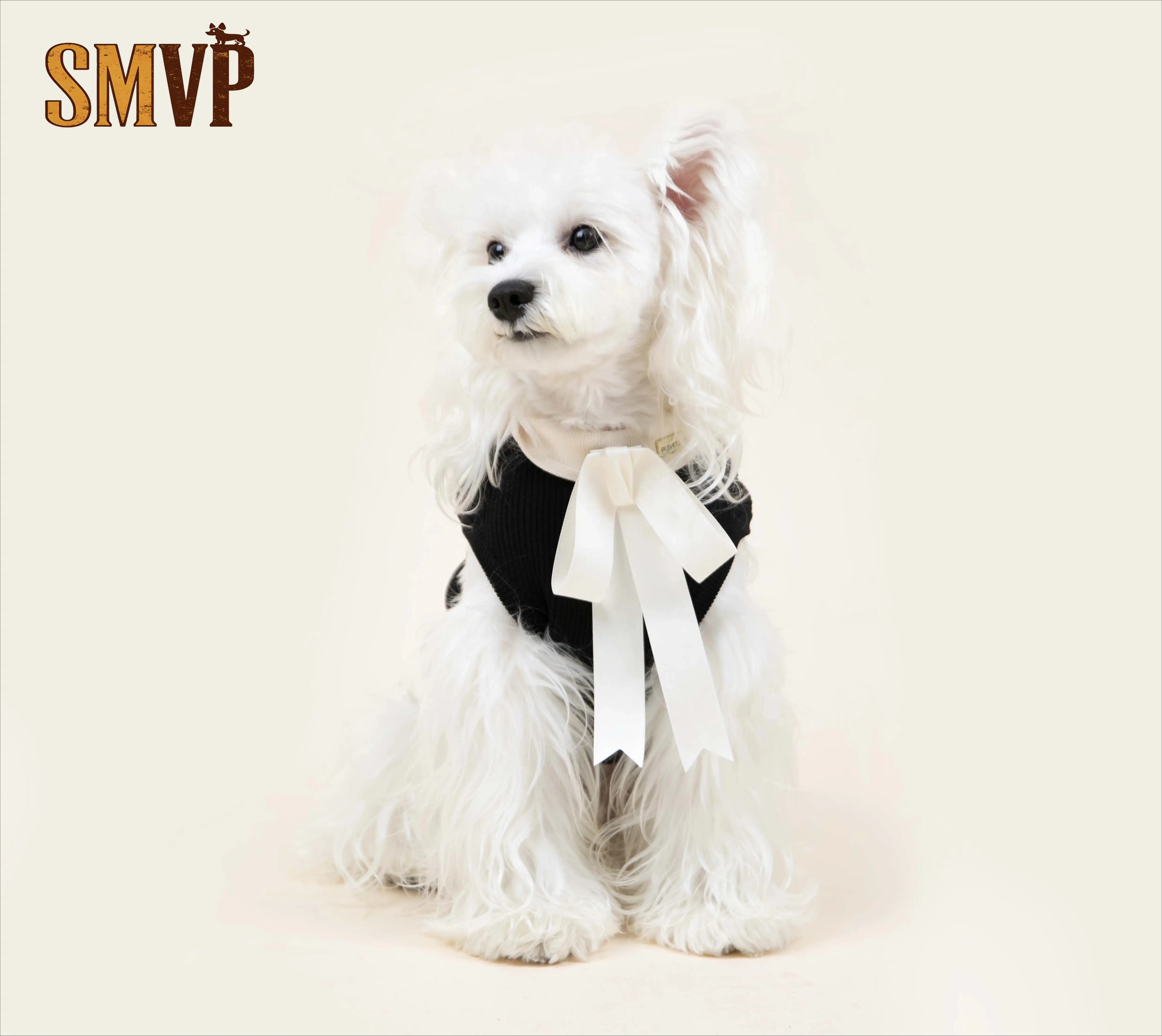 

Spring and Summer Breathable Korean Big Bow Decorative Knitted Top Elegant Lady Style Pet Cat Puppy Clothes