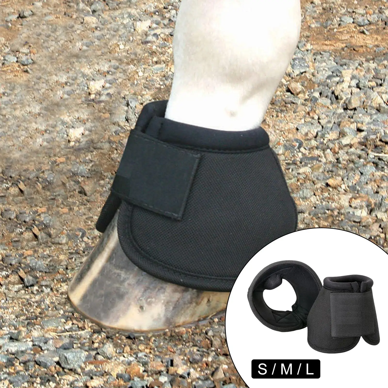 Long Lasting Horse Bell Boots No Turn Horse  Bowl Maximum Protection