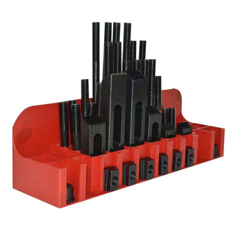 Milling Machine Clamping Set 58pcs Mill Clamp Kit  M12 Universal Fixture Screw Set Pressure Plate Processing Parts