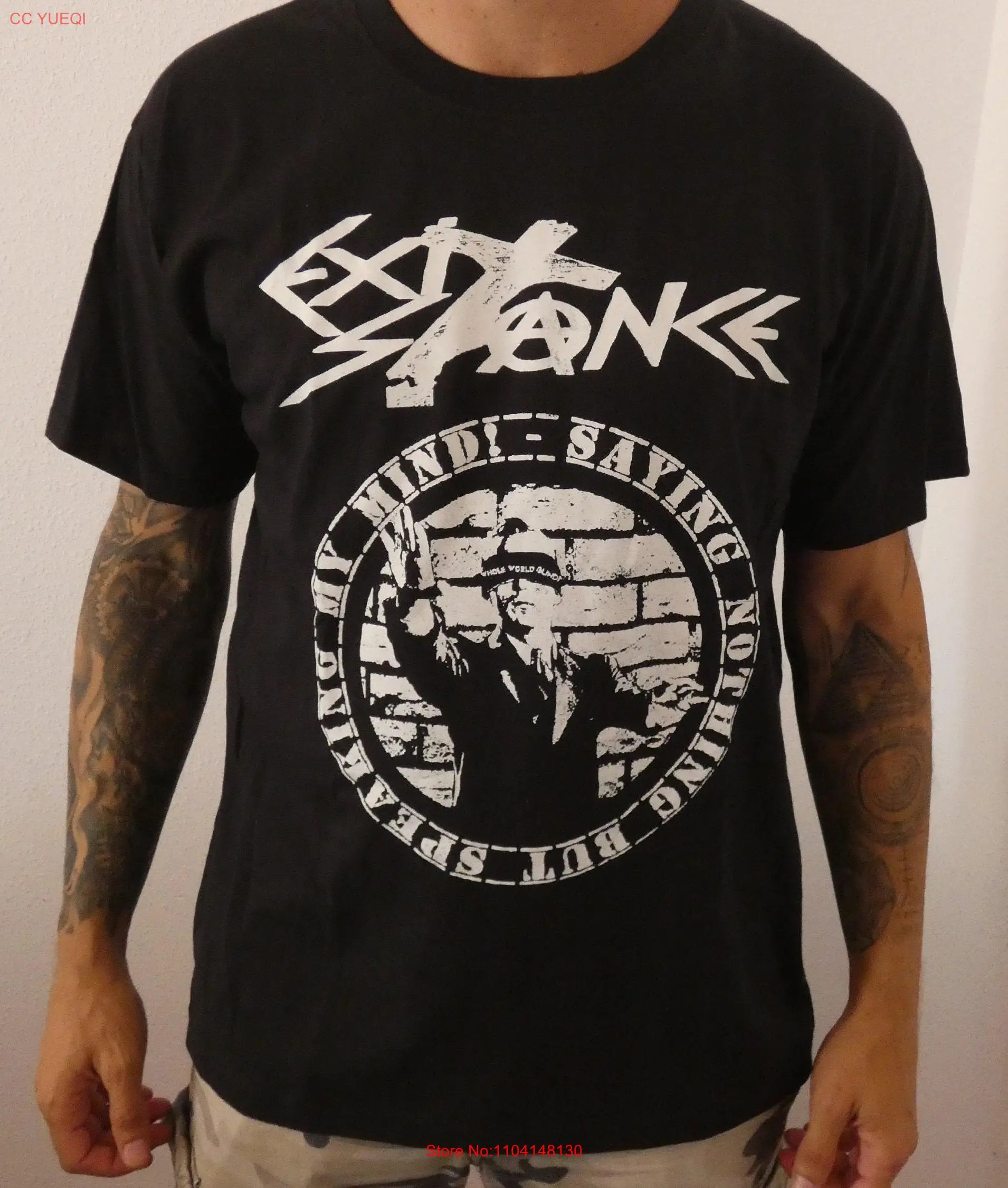 

EXIT STANCE screen printing t shirt long or short sleeves