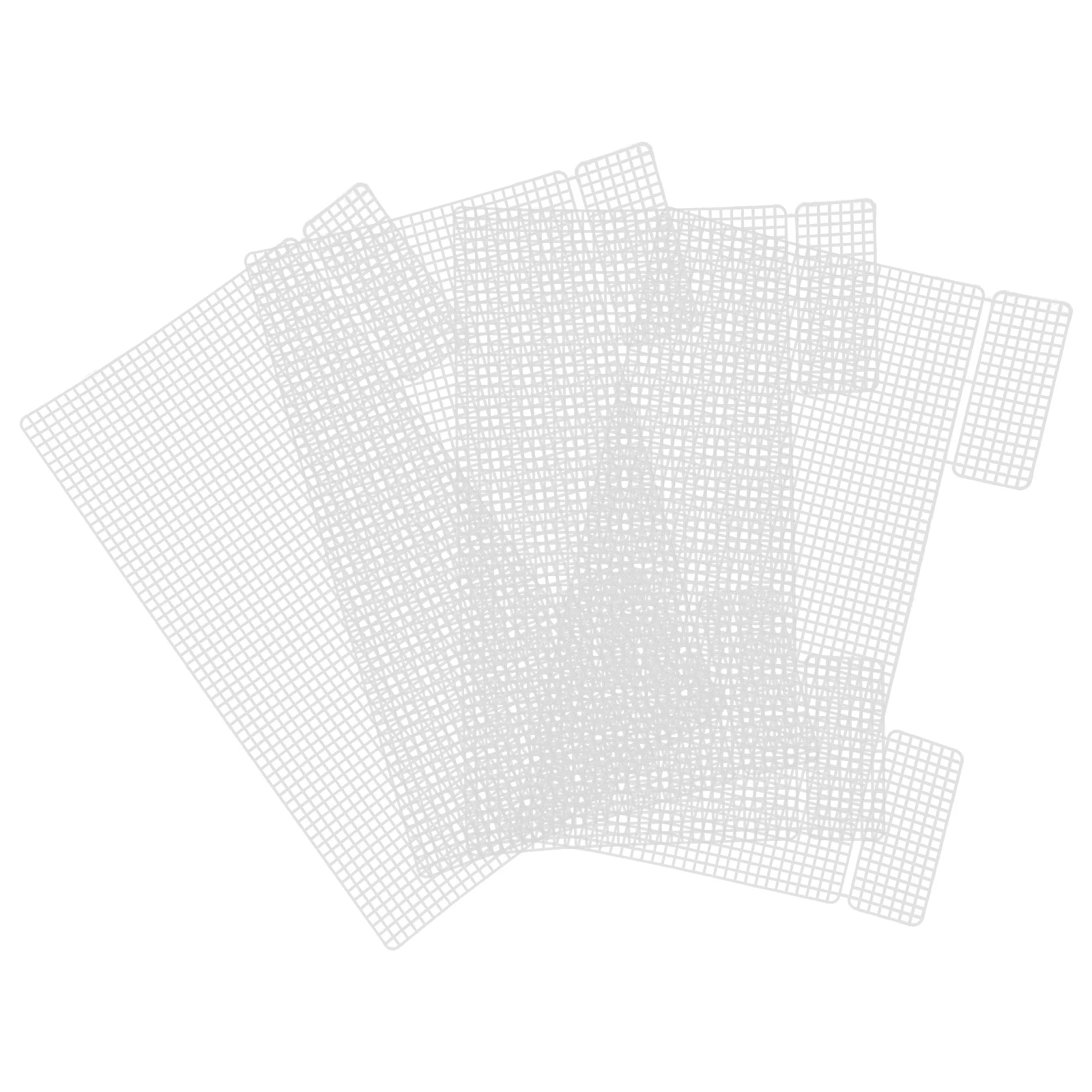 

4Pcs Plastic Mesh Sheets Thick Craft Grid for DIY Bag Making Crochet Mesh Fabric Small Hole Sturdy Material for Handmade Pouches