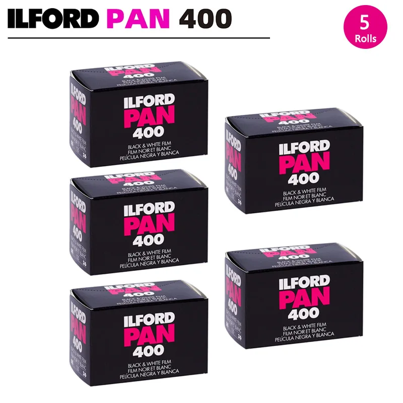 ILFORD فيلم أبيض وأسود ILFORD Pan 400 135 35mm B&W فيلم سلبي 36 التعرض 1-10 لفات كاميرا الفيلم (حياة الرف: 2028) #4
