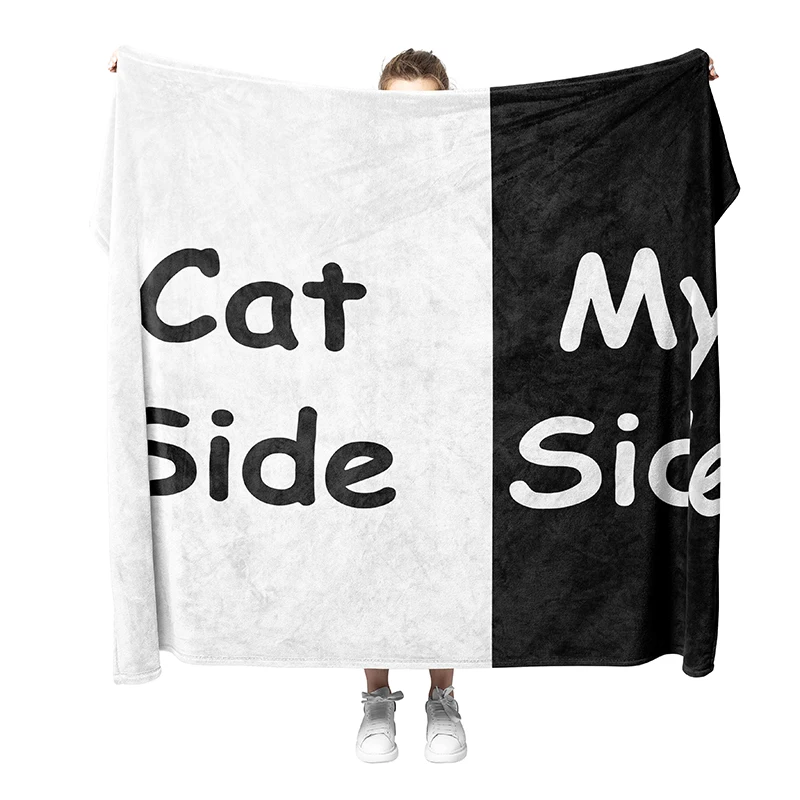 Aertemisi Cat Side My Side Blanket for Small Medium Large Dog Cat Puppy Kitten Couch Sofa Bed Decor