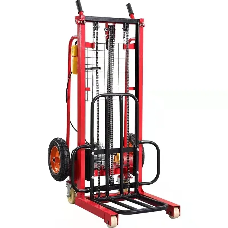 

Hot sales wider wheelbase electric manual stacker 0.65-1.5t