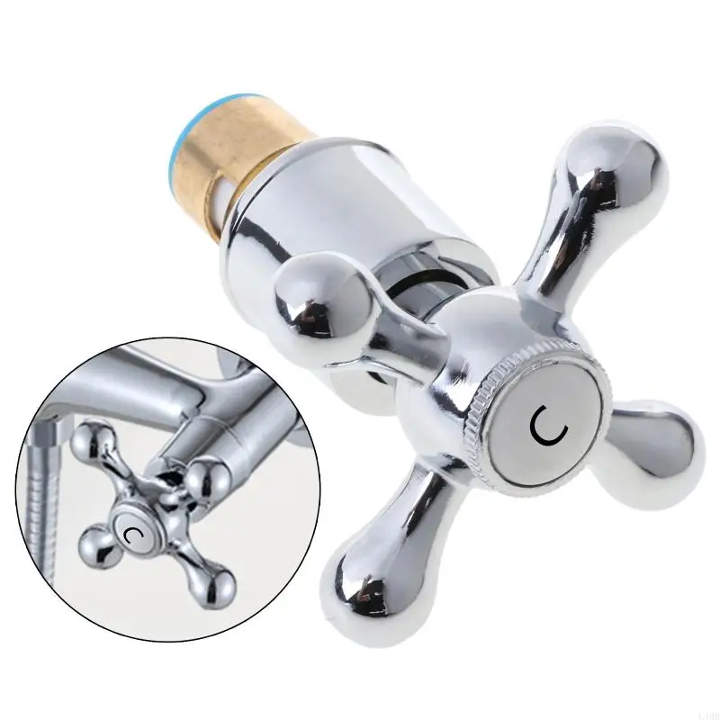 L4MB Faucet Kamar Mandi Untuk Pegangan Silang Faucet Trim Untuk Katup Bath Wastafel Faucet Handle Untuk Faucet Dapur, Lavatory,