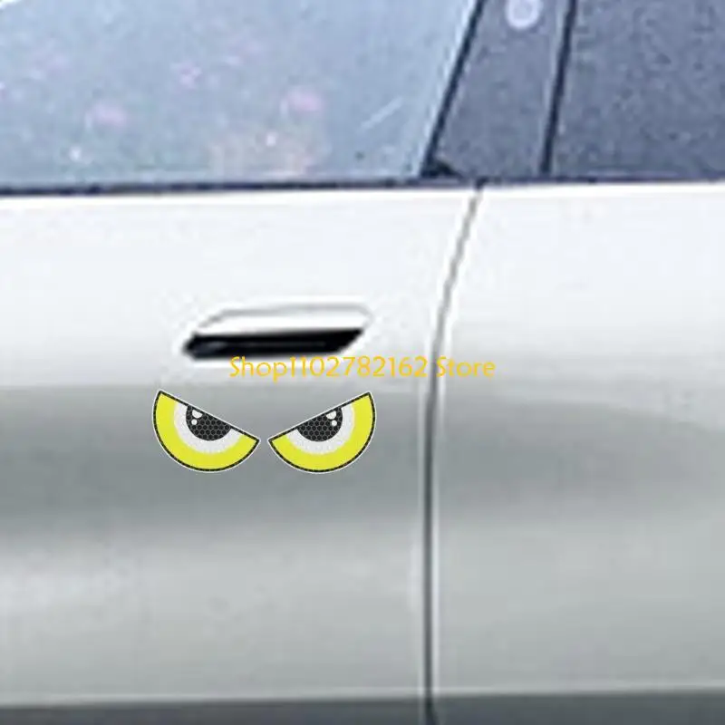 547B أسنان الحيوان مستوحاة الدراجات البخارية ملصق ثلاثية الأبعاد تنقش تصميم عاكس ملصق السلامة مقاوم للماء للدراجات النارية #4