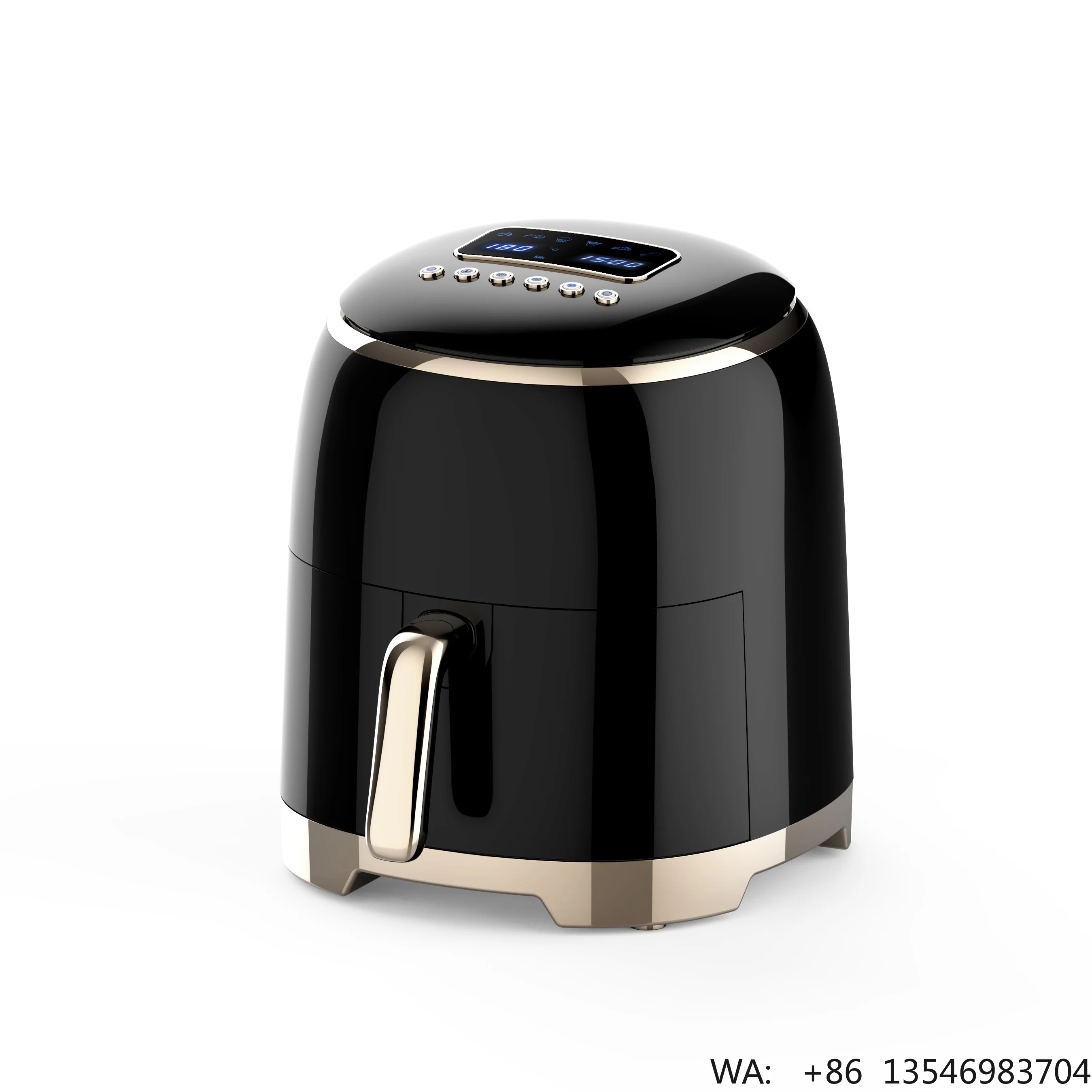 Retro Design 5L Hot Air Fryer Without Oil Digital Electric Deep Air Frier Fryer