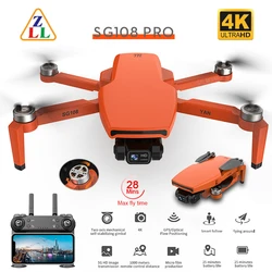 2024 SG108 Pro GPS Drone With 5G Wifi 2-Axis Gimbal 4K HD Dual Camera Brushless Optical Flow RC Quadcopter Mini Dron VS L108