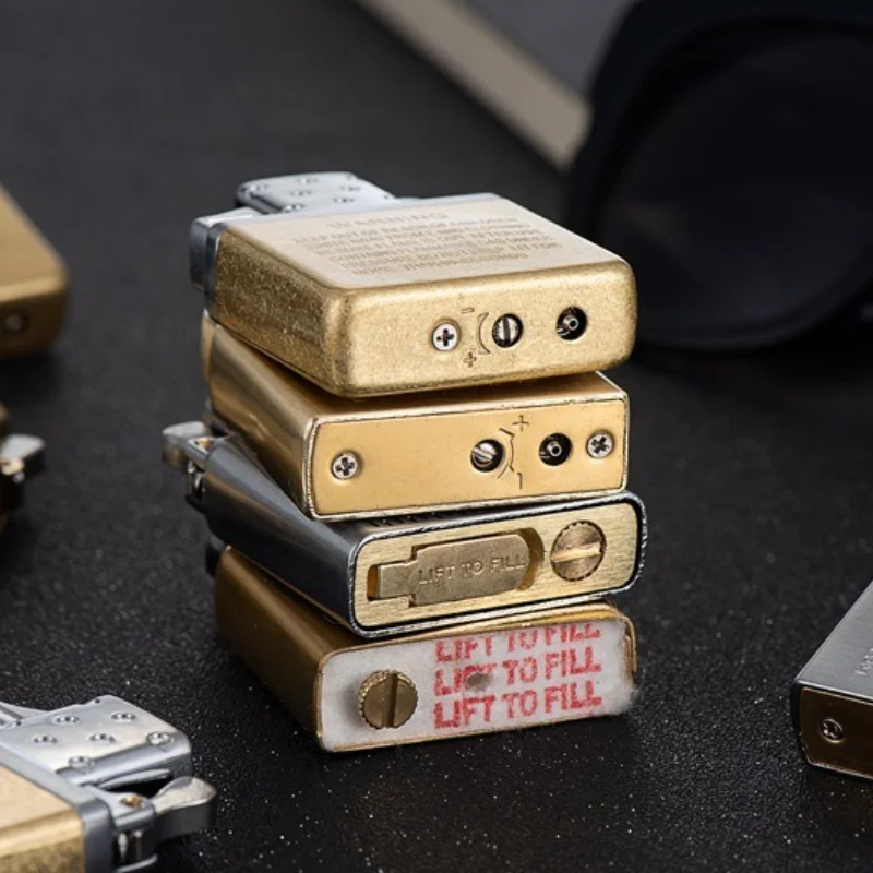 New Cigar Igniter Double Blue Fire Smoke Metal Windproof Open Flame Cigarette Lighters & Smoking Accessories Factory Direct Sale