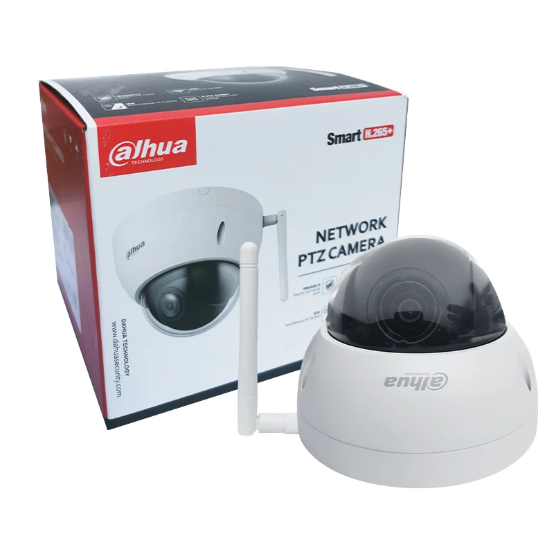 Dahua WiFi 4MP PTZ HD cámara inteligente hogar detección facial al aire libre Starlight IP Monitor Auto Zoom inalámbrico CCTV SD22404DB-GNY-W IK10