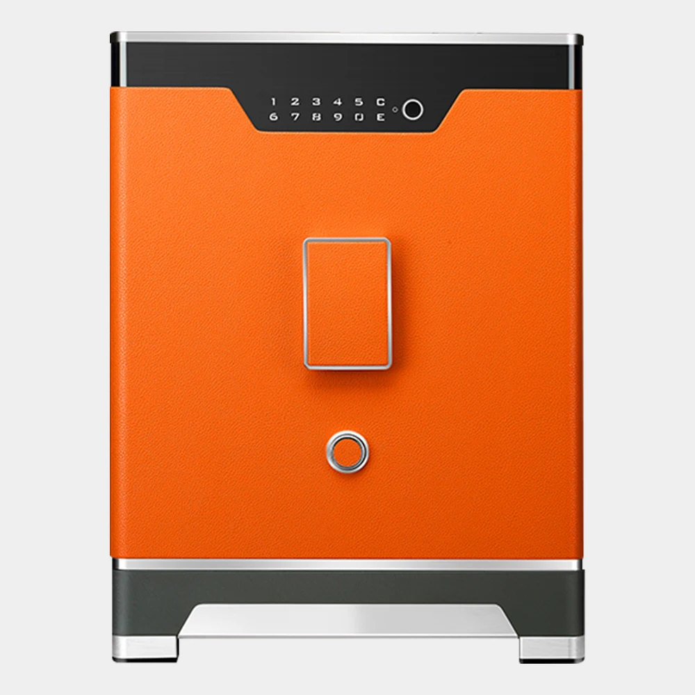Custom Size Heavy Duty Electronic High Glossy Home Safes Biometric Fingerprint Lock Led Screen Digital Safe Box 10mm Thick Door