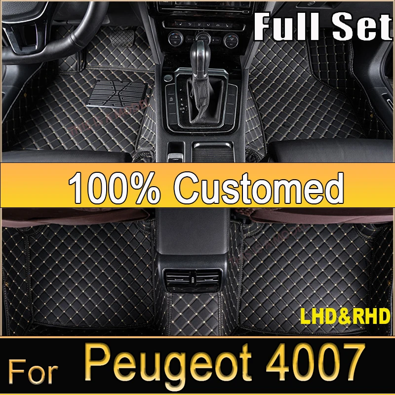 

Автомобильные коврики для Peugeot 4007 Mitsubishi Outlander, Citroen C-Crosser 2007 ~ 2012, коврики, кожаные коврики, коврики, автомобильные аксессуары