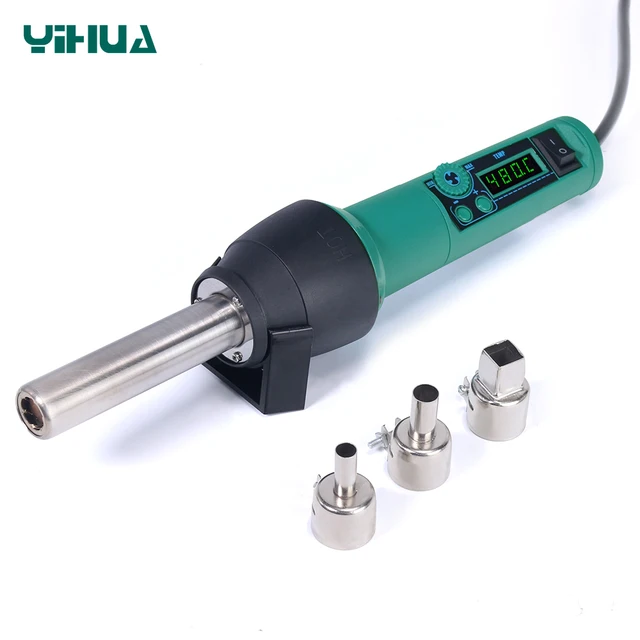 YIHUA przenośna stacja gorącego powietrza 8858-I cyfrowy wyświetlacz LED stacja lutownicza 700W pistolet lutowniczy PCB SMD naprawa stacja lutownicza BGA